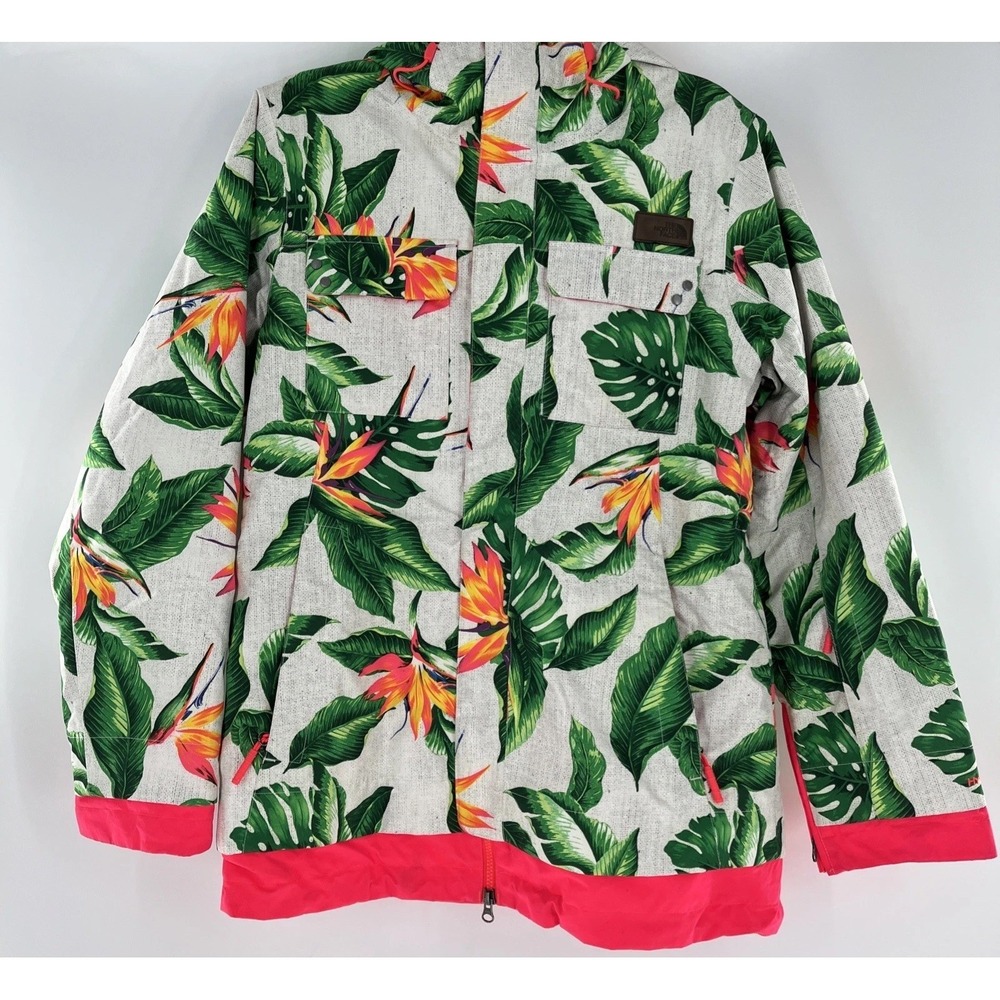 Rare The North Face Jacket Snowboard Ski Freeride Womens White Mahalo‎ Hawaiian